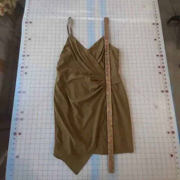 Favlux Fashion Dress Womens Large Green Spaghetti Strap Mini Lined Party - Picture 12 of 12